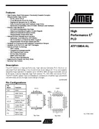 Datasheet ATF1500A-10AC manufacturer ATMEL