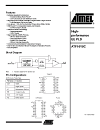 Datasheet ATF16V8C-5C manufacturer ATMEL