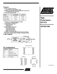 Datasheet ATF22V10B manufacturer ATMEL