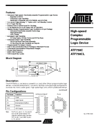 Datasheet ATFV750C manufacturer ATMEL