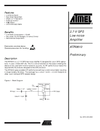 Datasheet ATR0610 manufacturer ATMEL