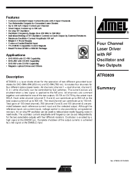 Datasheet ATR0809-TKQG manufacturer ATMEL