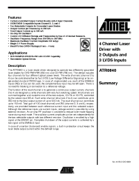Datasheet ATR0840 manufacturer ATMEL