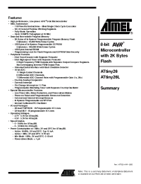 Datasheet ATTINY26-16SC manufacturer ATMEL