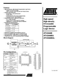 Datasheet ATV2500B-25 manufacturer ATMEL