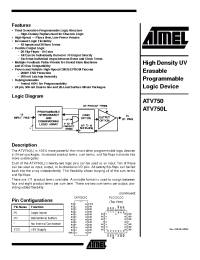 Datasheet ATV750-20LM manufacturer ATMEL