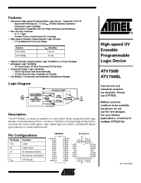 Datasheet ATV750-25 manufacturer ATMEL