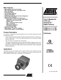 Datasheet CameliaC1CL8M manufacturer ATMEL