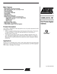 Datasheet CameliaColor4M manufacturer ATMEL