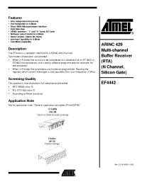 Datasheet EF4442PVZ63 manufacturer ATMEL