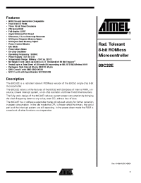 Datasheet MC-80C32E-30-E manufacturer ATMEL