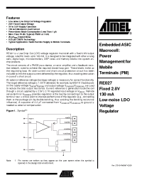 Datasheet RE027 manufacturer ATMEL
