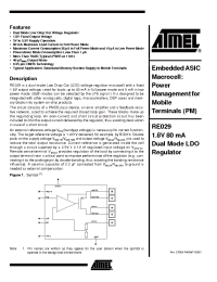 Datasheet RE029 manufacturer ATMEL