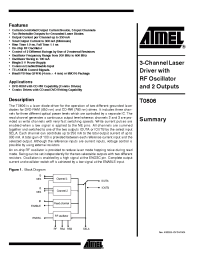 Datasheet T0806-PEQG manufacturer ATMEL