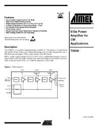 Datasheet T0930 manufacturer ATMEL