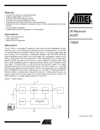 Datasheet T2525N2xx-yyy manufacturer ATMEL