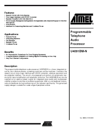 Datasheet T4091N-DDB manufacturer ATMEL