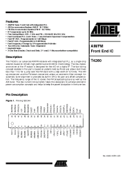 Datasheet T4260IL manufacturer ATMEL