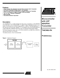 Datasheet T48C862-R4 manufacturer ATMEL