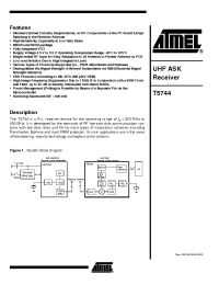 Datasheet T5744-TGS manufacturer ATMEL