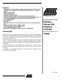 Datasheet T7904EK2 manufacturer ATMEL