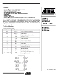 Datasheet TH7813ACC manufacturer ATMEL