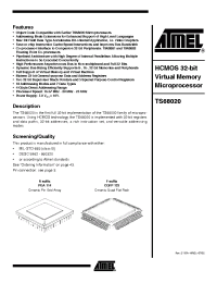 Datasheet TS68020DESC02XA manufacturer ATMEL