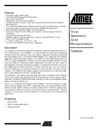 Datasheet TS68040 manufacturer ATMEL