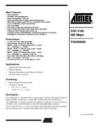 Datasheet TS8308500CGL manufacturer ATMEL