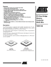 Datasheet TSPC106A manufacturer ATMEL