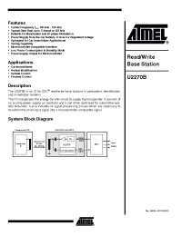 Datasheet U2270B-FP manufacturer ATMEL
