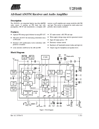 Datasheet U2510B-M manufacturer ATMEL