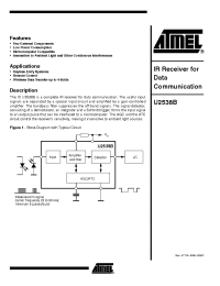 Datasheet U2538B manufacturer ATMEL