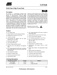 Datasheet U2731B-MFNG1 manufacturer ATMEL
