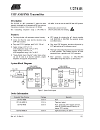 Datasheet U2741B-MFB manufacturer ATMEL