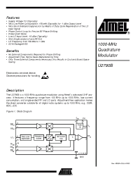 Datasheet U2790B-MFPG3 manufacturer ATMEL