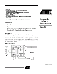 Datasheet U3280M manufacturer ATMEL