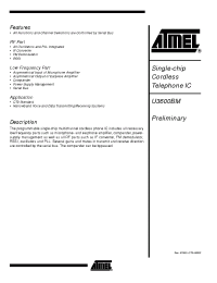 Datasheet U3600BM-NFN manufacturer ATMEL