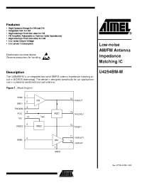 Datasheet U4254BM-MFP manufacturer ATMEL