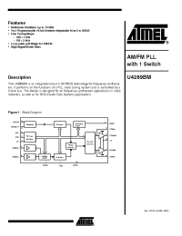 Datasheet U4289BM-MFP manufacturer ATMEL
