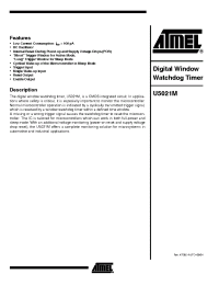 Datasheet U5021M-NFP manufacturer ATMEL