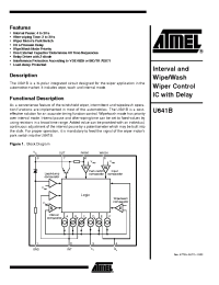 Datasheet U641B-FP manufacturer ATMEL