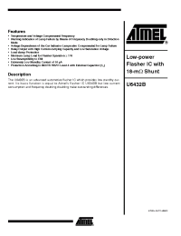 Datasheet U6432B-FP manufacturer ATMEL