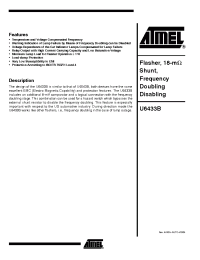 Datasheet U6433B manufacturer ATMEL