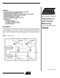 Datasheet U6803B manufacturer ATMEL