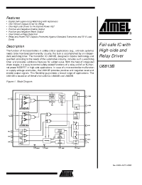 Datasheet U6813B manufacturer ATMEL
