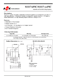 Datasheet S1117-15PIC manufacturer AUK