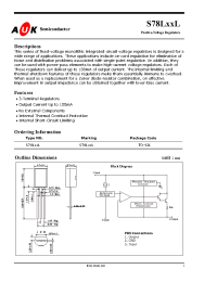 Datasheet S78L09L manufacturer AUK
