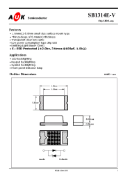 Datasheet SB1314E-V manufacturer AUK