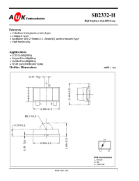 Datasheet SB2332-H manufacturer AUK